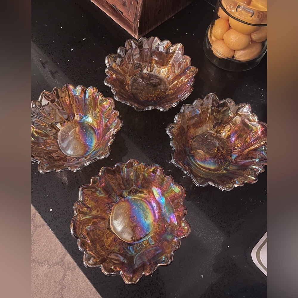 Carnival class flower‎ bowls VINTAGE